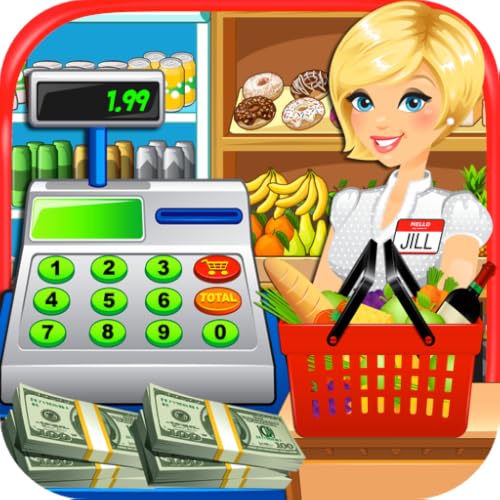 Supermarket & Grocery Store Cash Register Simulator Kids FREE