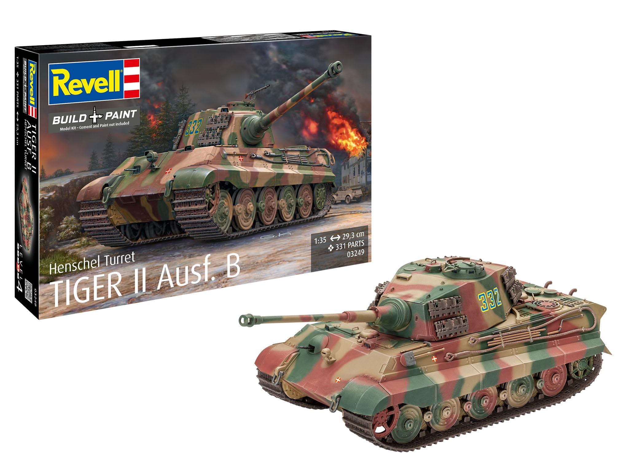 1/35 ドイツ陸軍キングタイガー重戦車プラモデル完成品 ドイツ重戦車 キングタイガー (ヘンシェル砲塔) (プラモデル) - ホビー