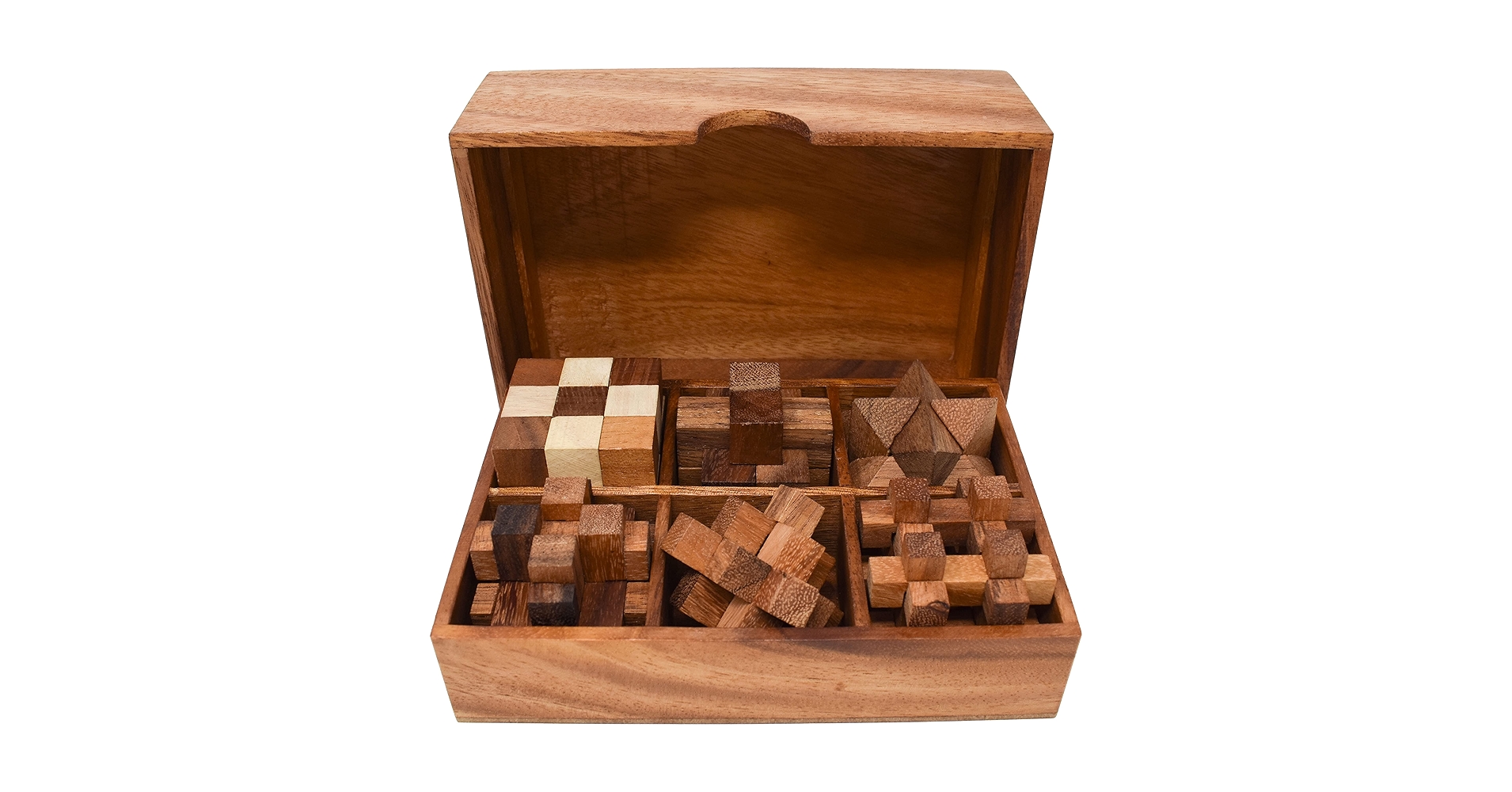 高級木材パズル　木製オブジェ　size：49cm×32cm 日本出版販売 木製立体パズル KUMUZ チェックド・ボックス