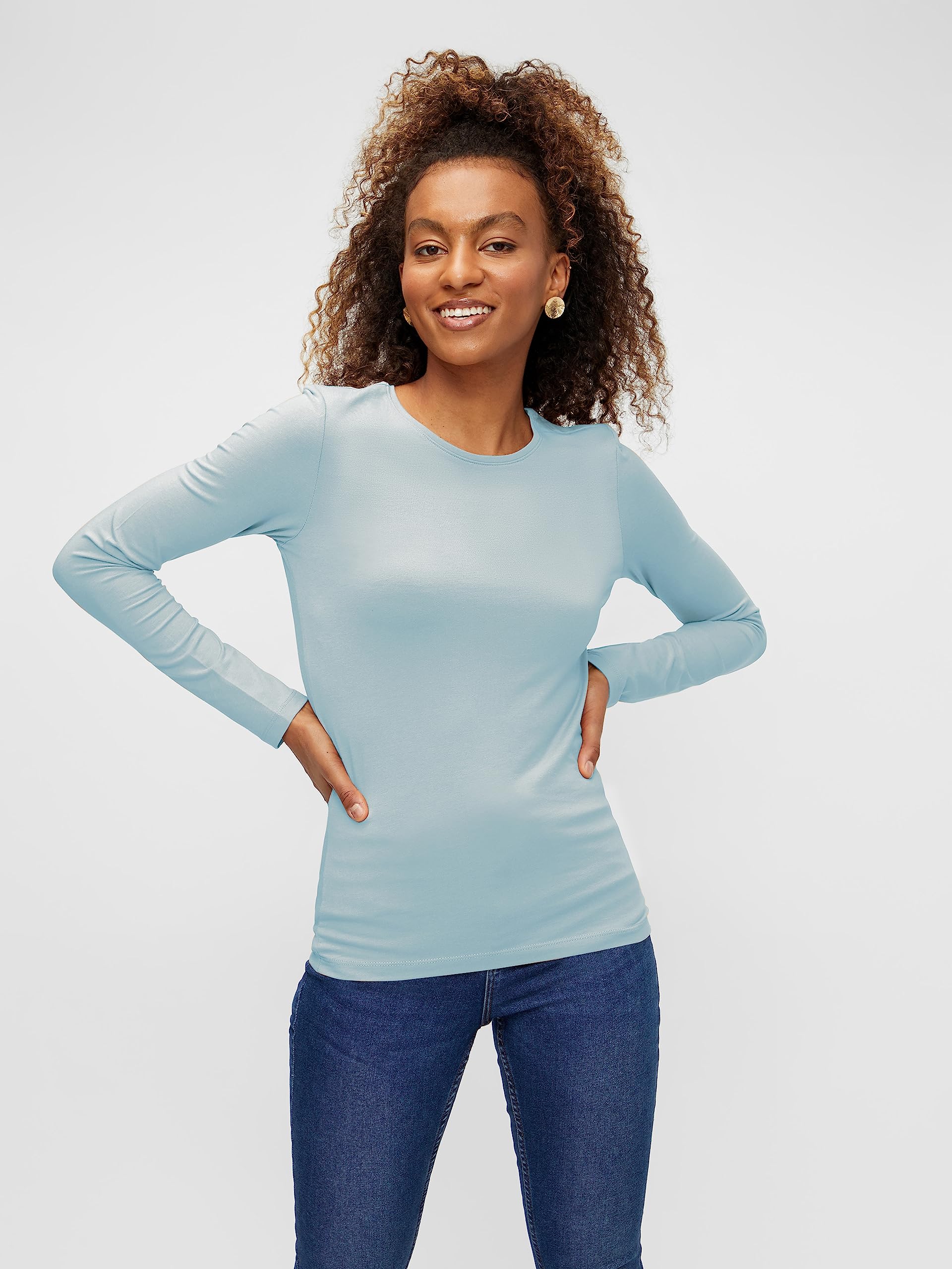 Pieces Pcsirene Ls Tee Noos T-Shirt Manches Longues Femme