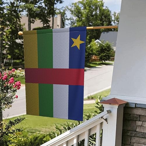 Miniatura 8 de Flag Of The Central African Republic Knitting Effect Garden Flag 12.5"x18" Inch Double Sided Garden Flags Home Lawn Outdoor Decor Flags Party Banner