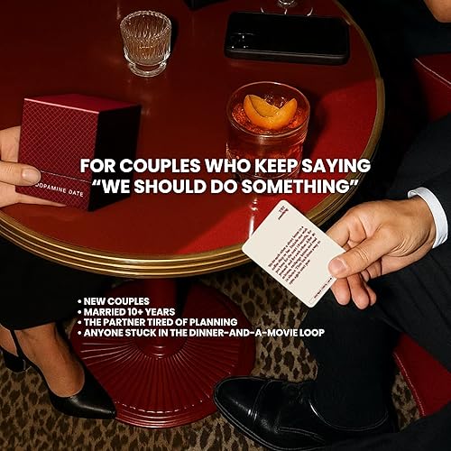 Miniatura 6 de Ideas para citas nocturnas para parejas: el juego de cartas de cita de dopamina | 180 Tarjetas, 52 Fechas con iniciadores de conversación,