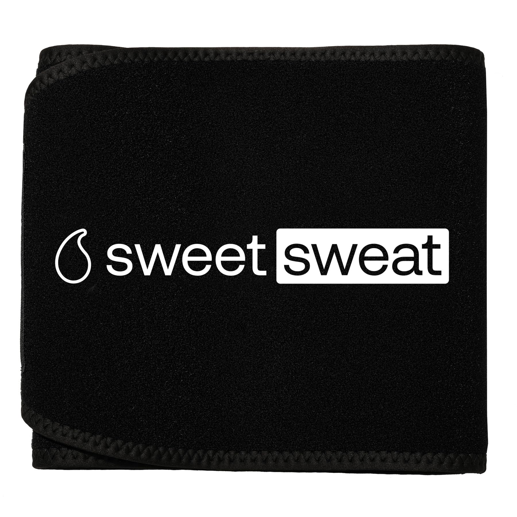 Sports Research Sweet Sweat Waist Trimmer 'Eco Series' - Premium Waist Trainer Ab Belt with Yulex Technology - Eco Friendly · Adjustable Fit · Neoprene Free - Medium Black