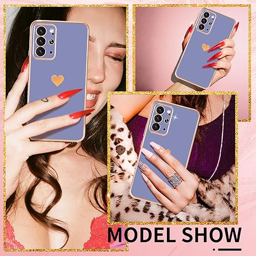 Miniatura 4 de Shorogyt Funda de corazón para Samsung Galaxy S20 Plus 5G4G de 6.7 pulgadas para mujer, bonito diseño estético de corazón, diseño de corazones de