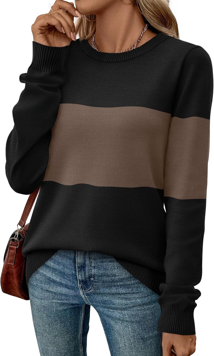 WIHOLL Sweaters for Women Lightweight Pullover Tops Long Sleeve Shirts Crewneck Fashion Clothing Fall Outfits 2026
