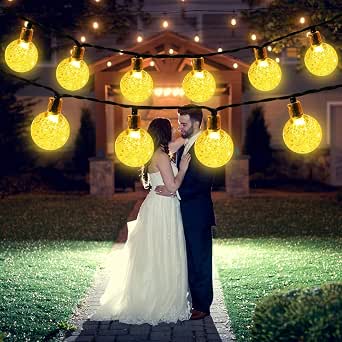Salcar Lichterkette Solar5m 20 LED Kugel N Beleuchtung