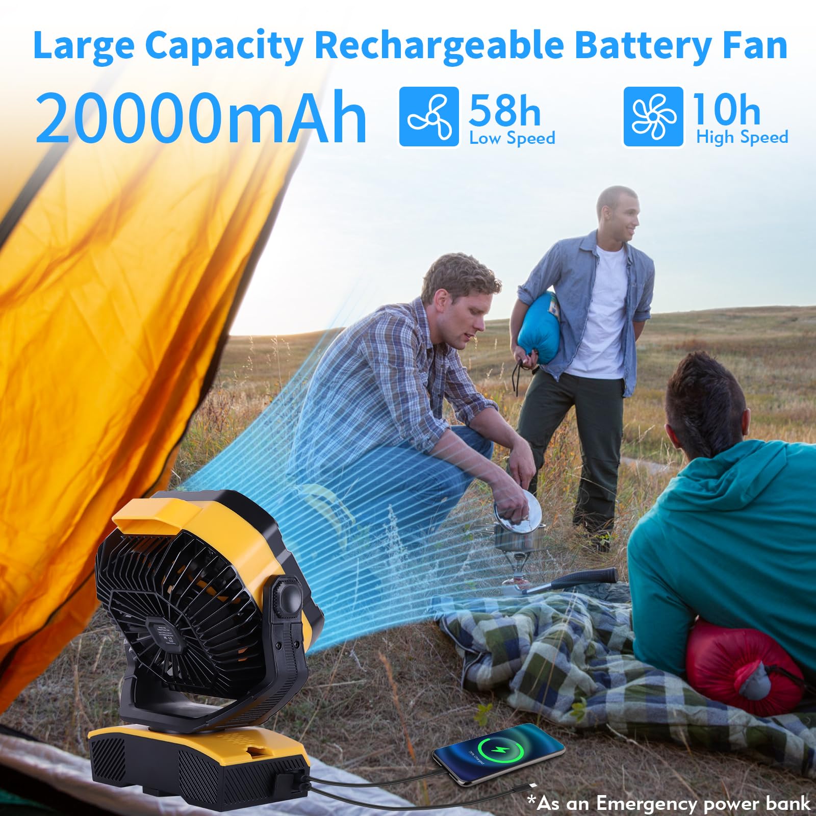 large tent fan