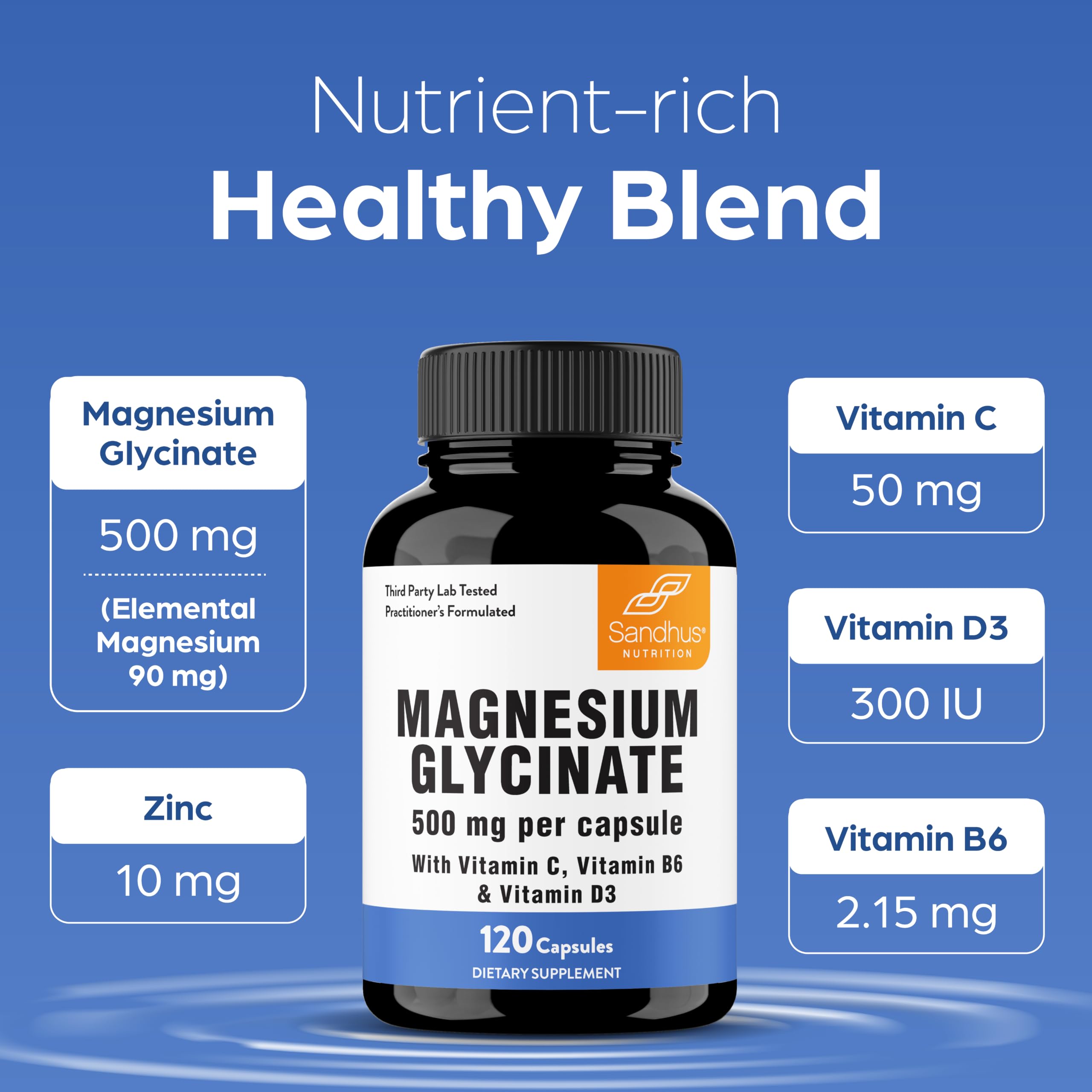 Magnesium Glycinate 500mg 120 Capsules for Good Sleep & Muscle Relaxation — Amazon image 5