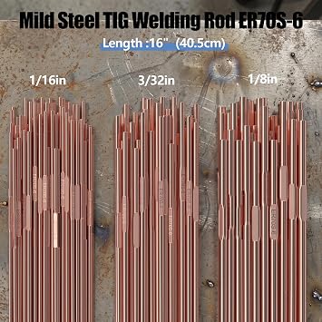ER70S-6 1/8 x 16 5LB Mild Steel TIG Welding Wire Filler Rod | Low Splatter Corrosion Resistance, TIG welding accessories