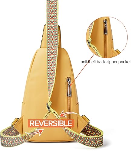 Miniatura 6 de Bandolera cruzada para mujer, cangureras para mujer, bolsa de pecho para el trabajo y compras