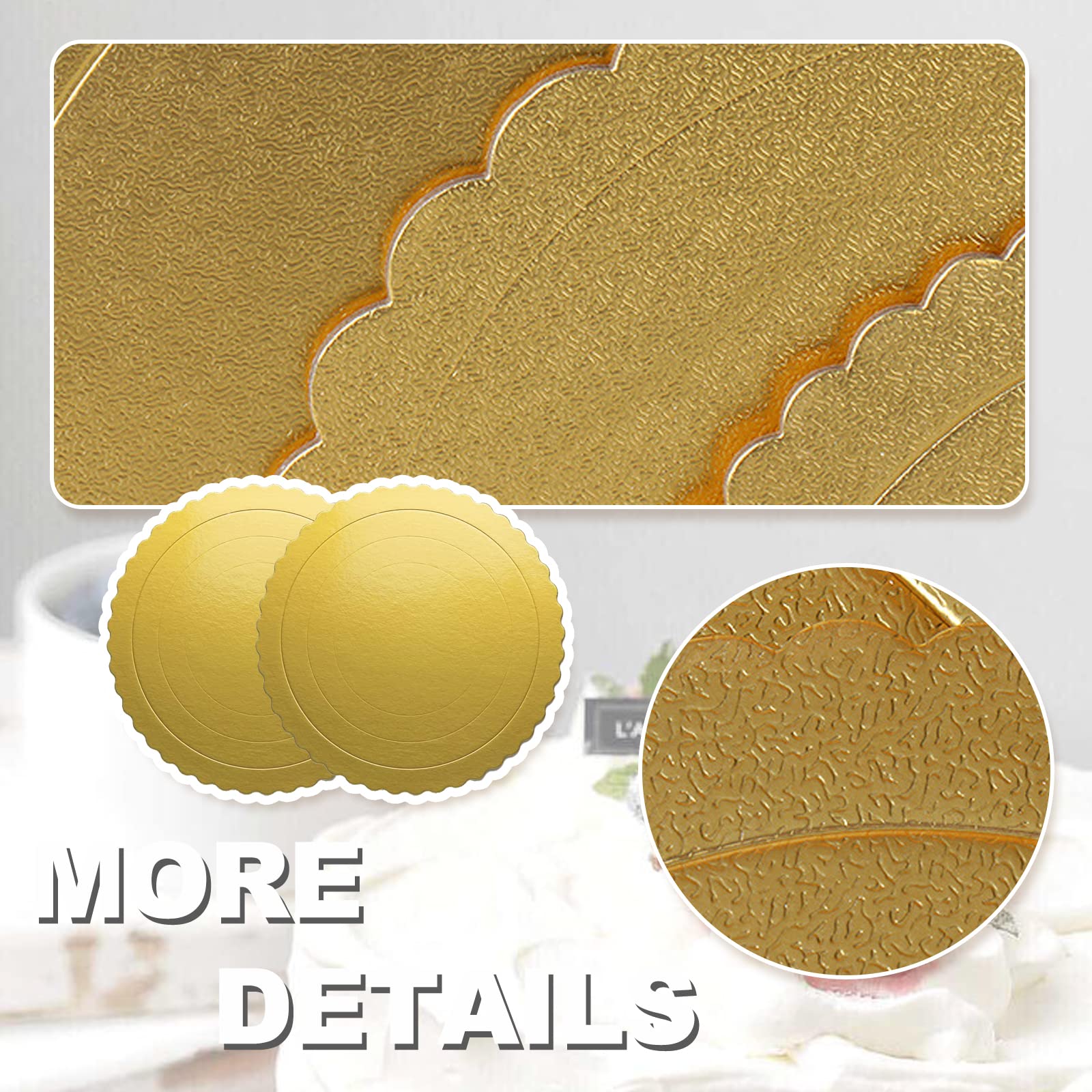 Eowppue Cake Board 5er-Set – Runde Tortenunterlag Produktbild-Vorschau 2