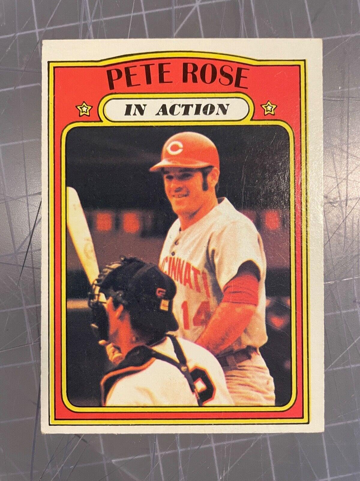 Amazon.com: 1972 Topps #560 Pete Rose Cincinnati s In Action