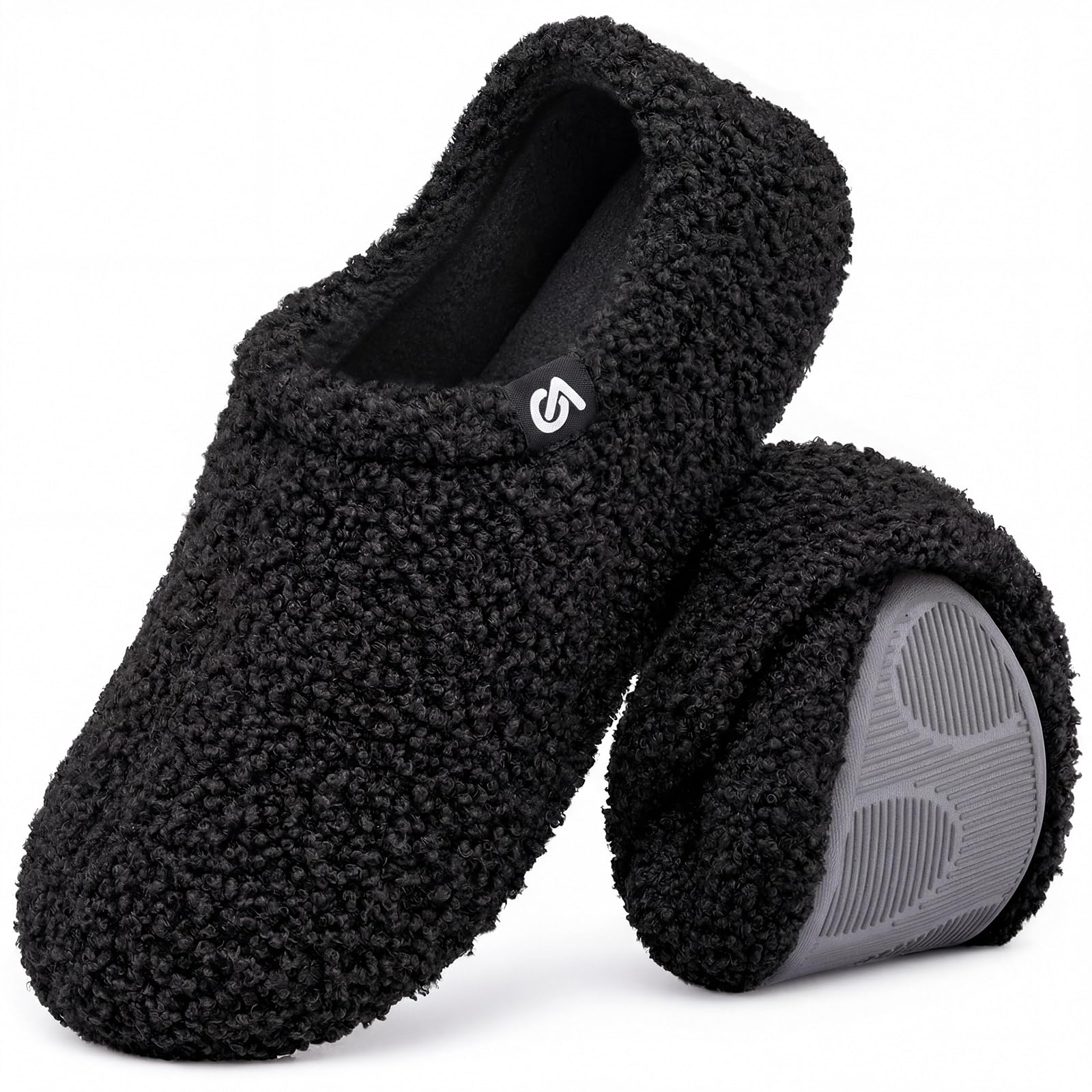 Women's Fuzzy Slippers Warm Comfy Memory Foam Non-slip House Shoes