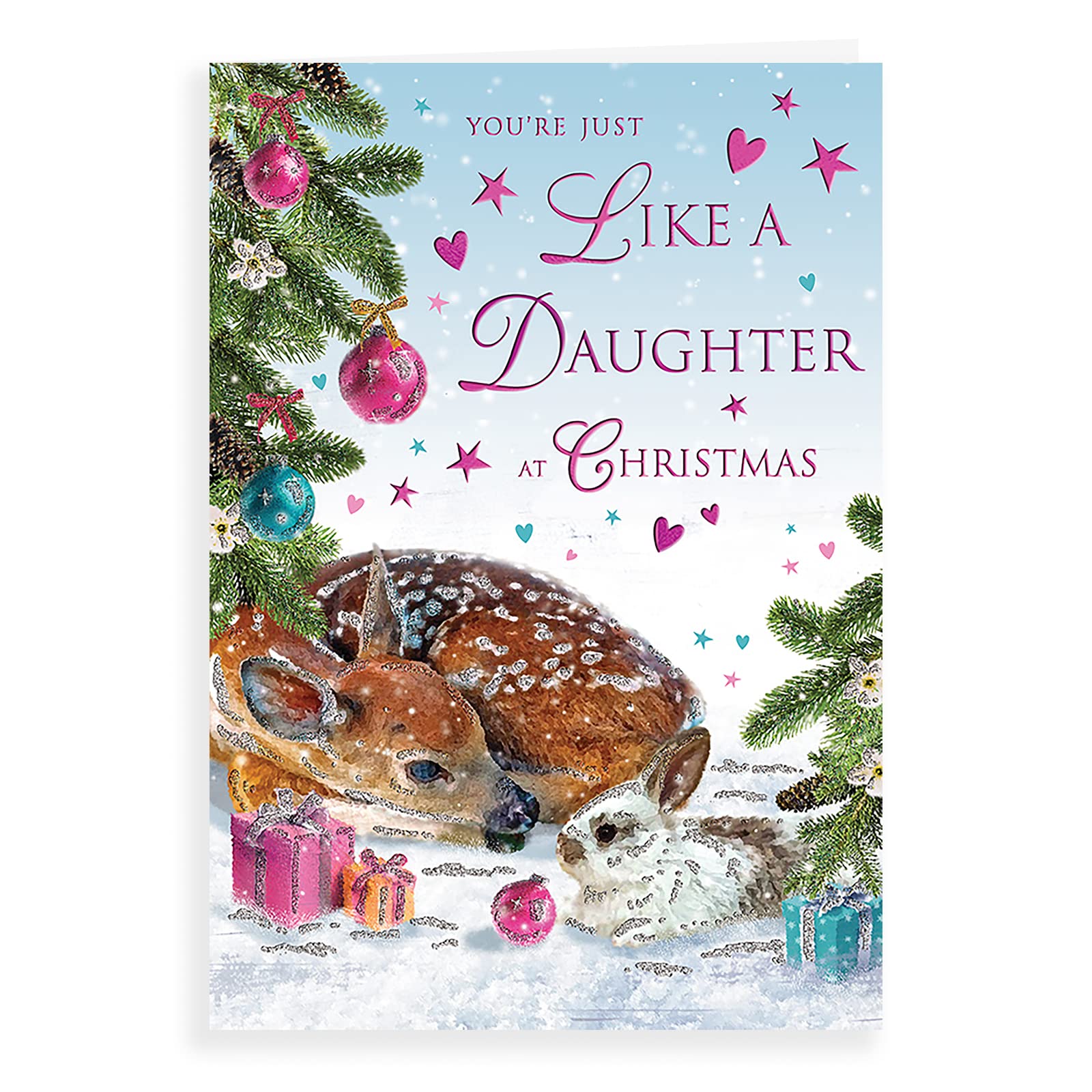 Traditional Christmas Card Like A Daughter - 9 x 6 inches - Regal Publishing