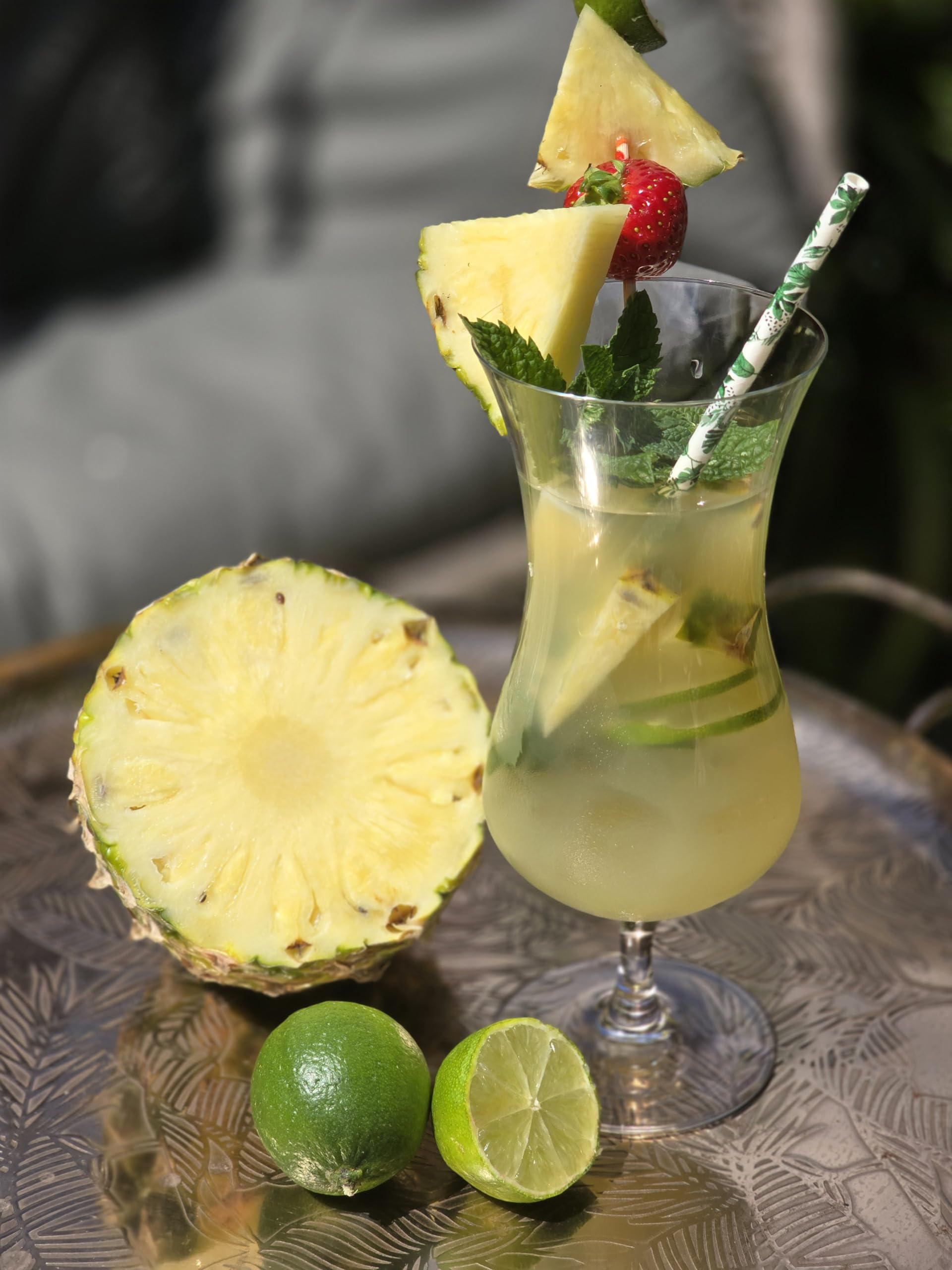 DIAMANTE Pina Colada Gläser, große Hurricane-Cocktailgläser, bleifrei, Kristall, 2 Stück