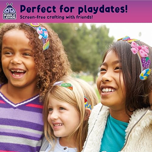 Miniatura 5 de PURPLE LADYBUG Kit de fabricación de diademas de bricolaje, manualidades para niñas de 6 a 8 años, regalos de 5 a 9 años, accesorios