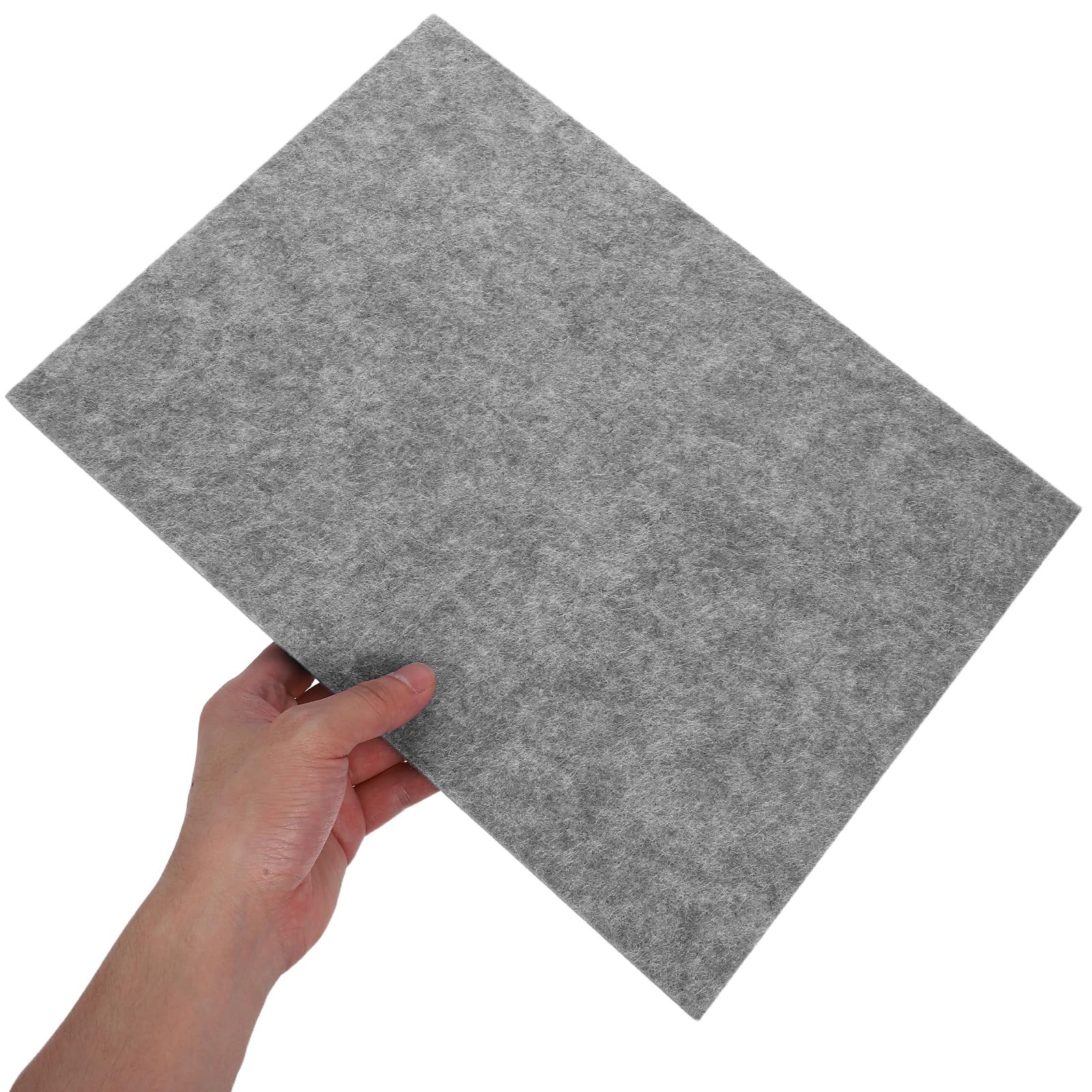 2 Stück Dicke Filz Bügelunterlage 12mm Schallabsorbierende Isoliermatte in Hellgrau 35x25cm Bügelbrettpolster und Selbstgemacht Filzmatte für Nähen Lederarbeiten und