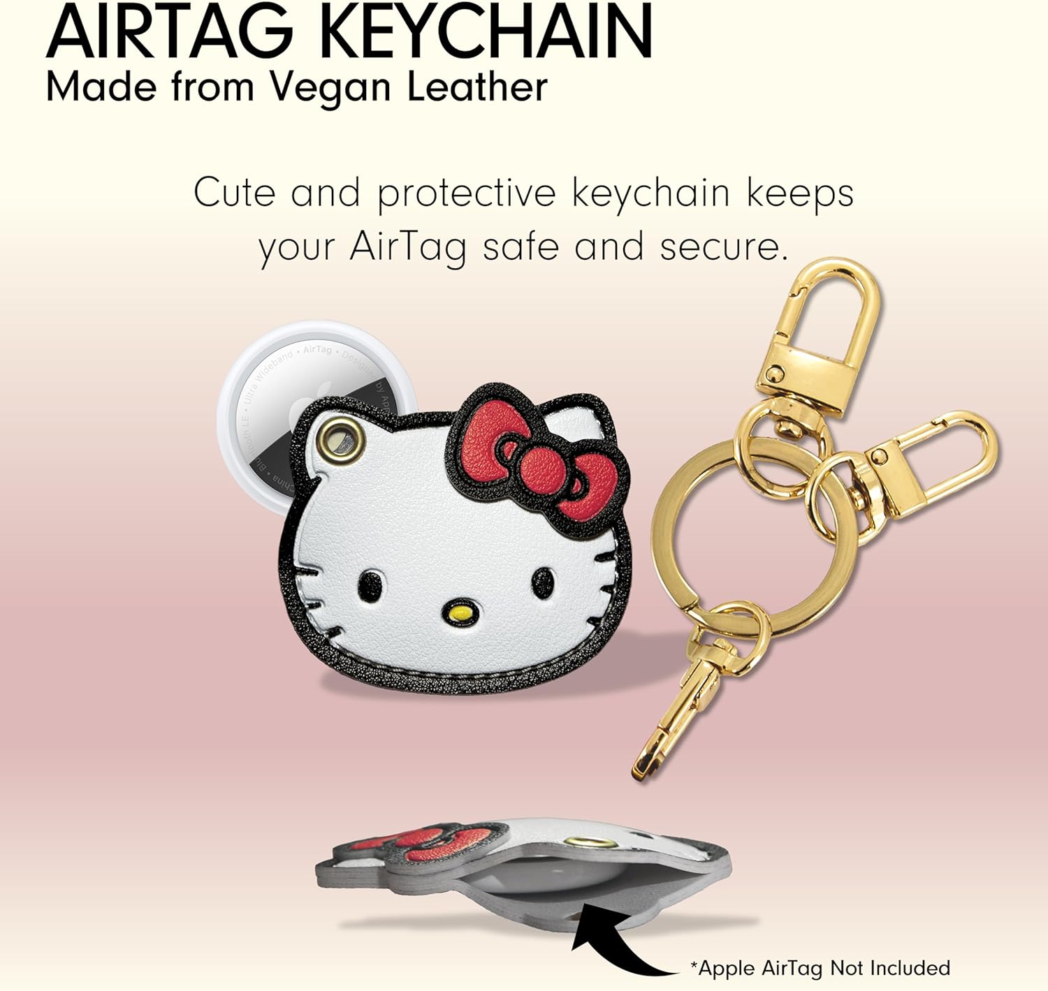 Sonix x Sanrio Character Keychain Case Compatible with Apple AirTag | Protective AirTag Cover Keychain | Hello Kitty - Image 2