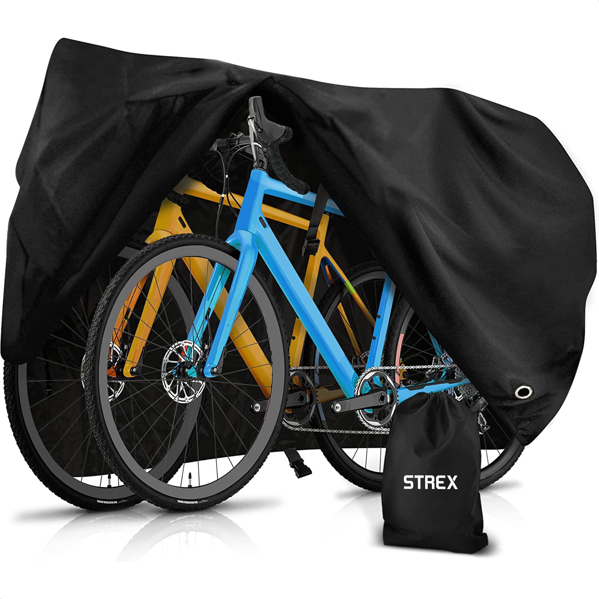 Housse De Vélo Imperméable – Tissu Oxford 300D, UV, Bandes Réfléchissantes, 2 Tailles, Gris !