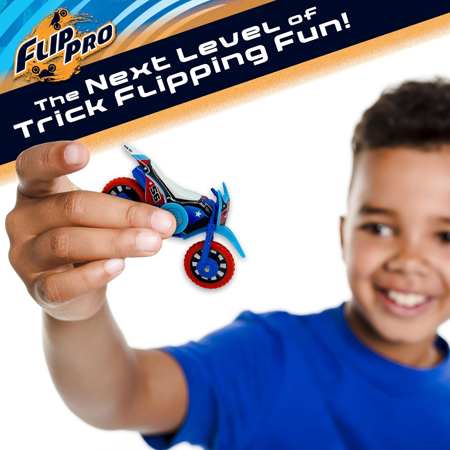 Flip Pro Spinner Finger Bikes – Set of Four, Real Metal, Rubber Tires, Moveable Parts, Collectible Mini Motorcycles for Stunts and Tricks – Assorted Color