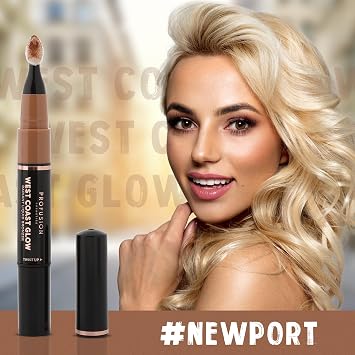 Profusion Cosmetics West Coast Glow Radiant Liquid Bronzer, Highly Pigmented Cream Bronzer Makeup, Long-Lasting, Blendable & Light-Weight Formula, Vegan & Cruelty-free, Newport