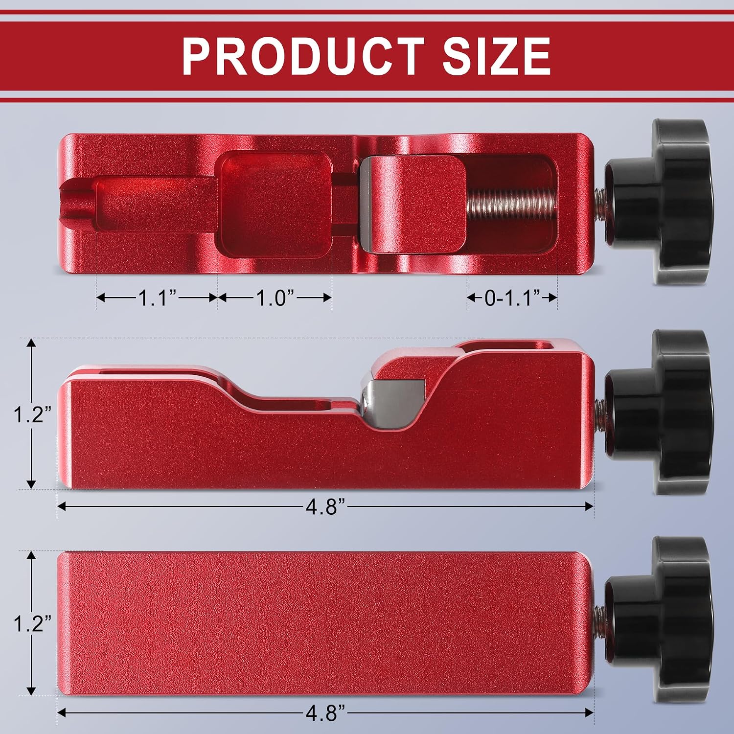 SINGARO Spark Plug Gap Tool, Universal Spark Plug Gapper with 32 Blade Steel Feeler Gauge, Thread Spark Plugs Compatible with for Most 10mm 12mm 14mm 16mm Spark Plugs (Red)