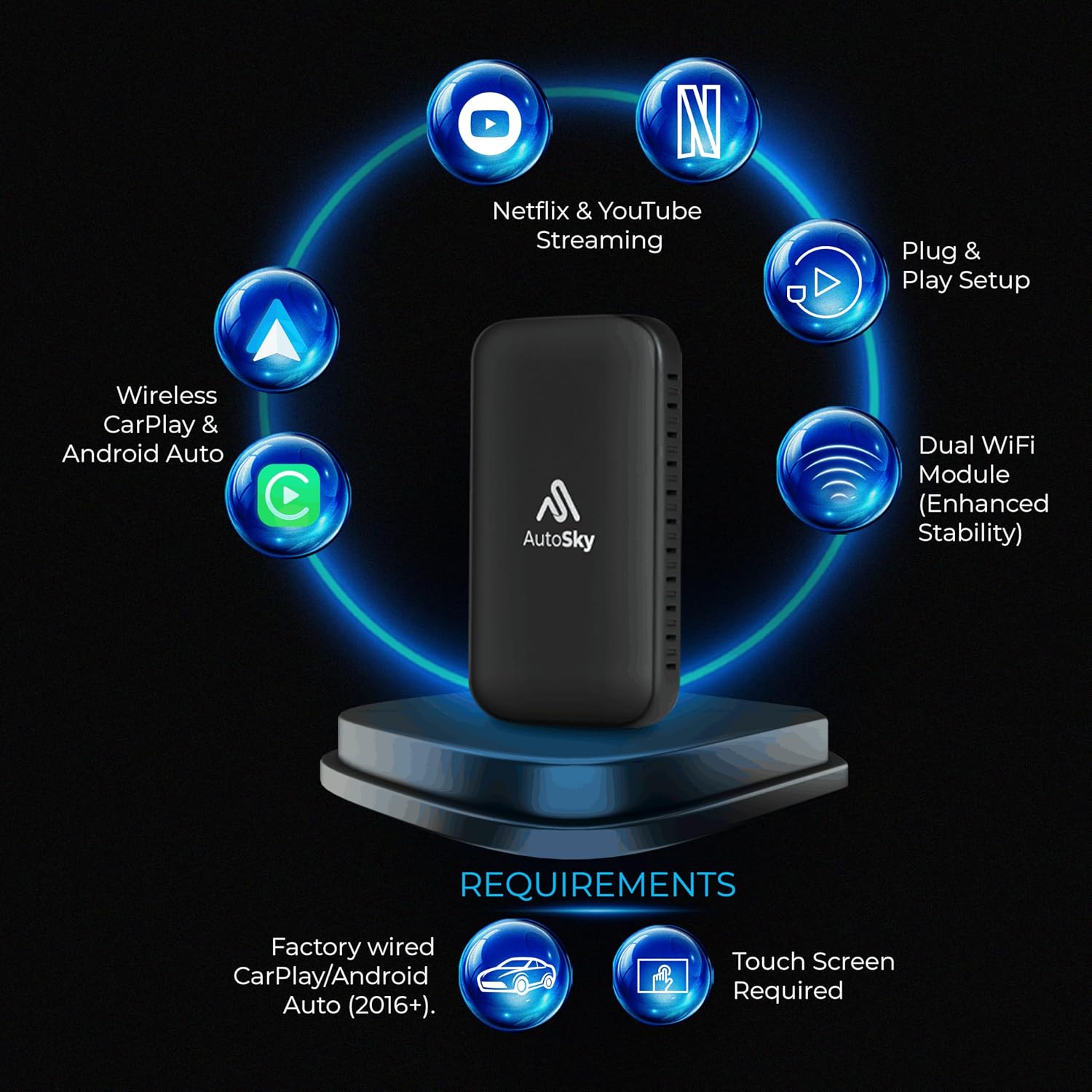 AUTOSKY LITE Box Dual Plus 2026 – Wireless CarPlay & Android Auto Adapter – Dual WiFi Module – Netflix & YouTube Support – Stable Connection, No Reconnect Needed 6 812lmPy4TBL. AC SL1500