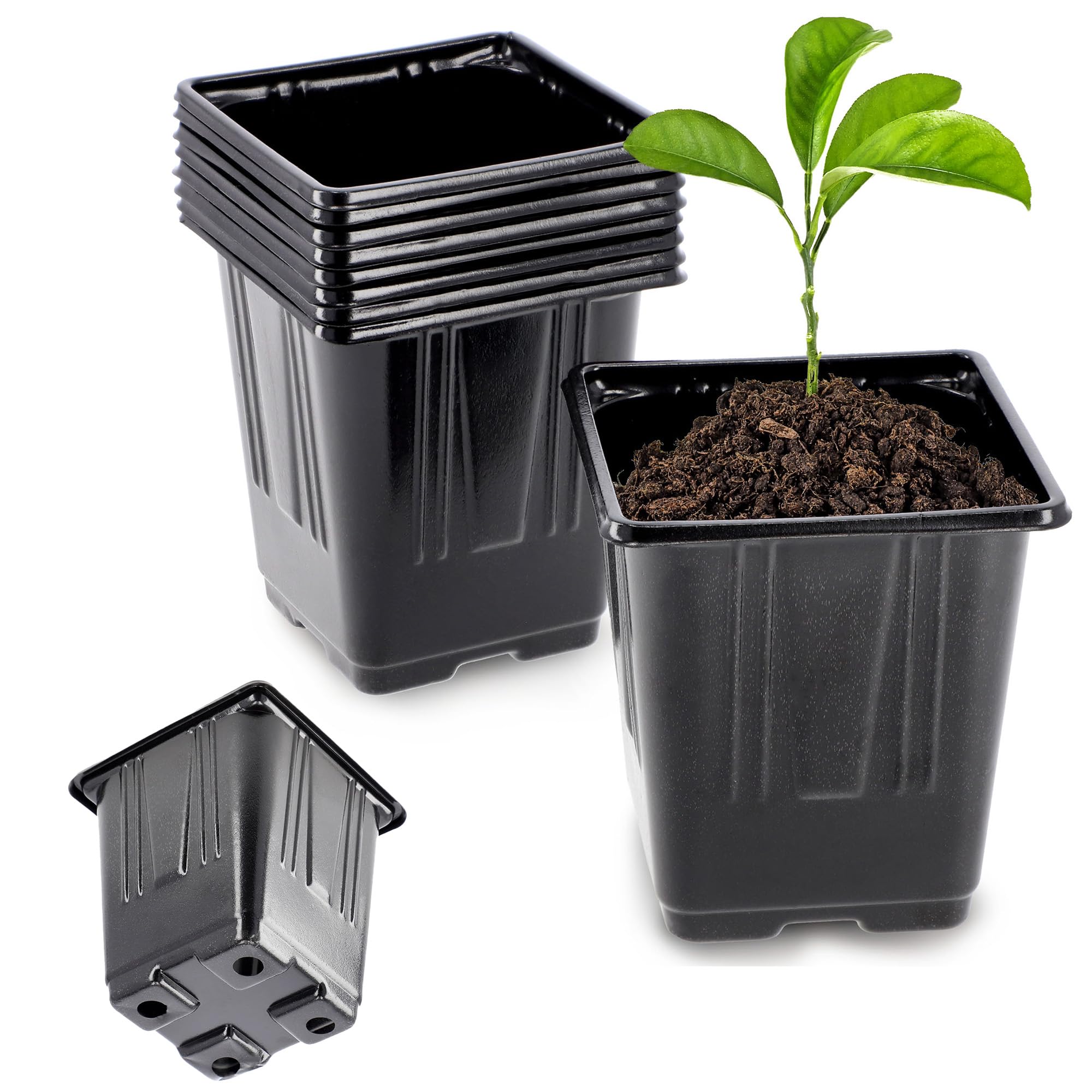 Godet Semis,100Pièces,Pot Pour Semis,Pot Plastique Plante,Mini Pots De Fleur ,Pots Semis Plastique,Aération Optimale Pour Semis, Repiquage Et Transplantation - Professionnels & Amateurs De Jardinage