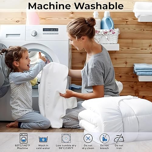 Miniatura 8 de Cubrecolchón refrescante extra grueso  Protector de colchón que reduce el dolor, protector acolchado suave, alternativa de relleno excesivo, parte