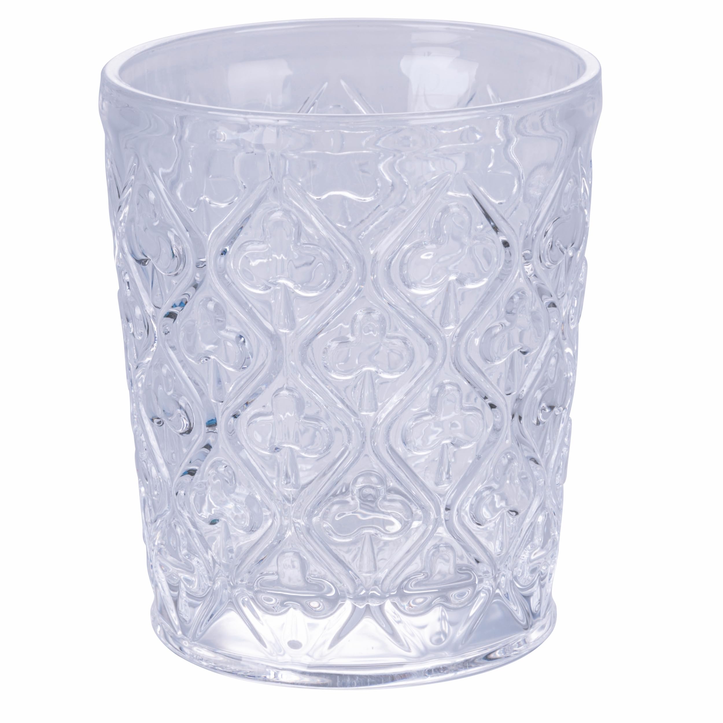 Villa d'Este Home Tivoli Set 6 bicchieri acqua 325 ml in vetro, superficie lavorata a rilievo, Marrakech Ocean