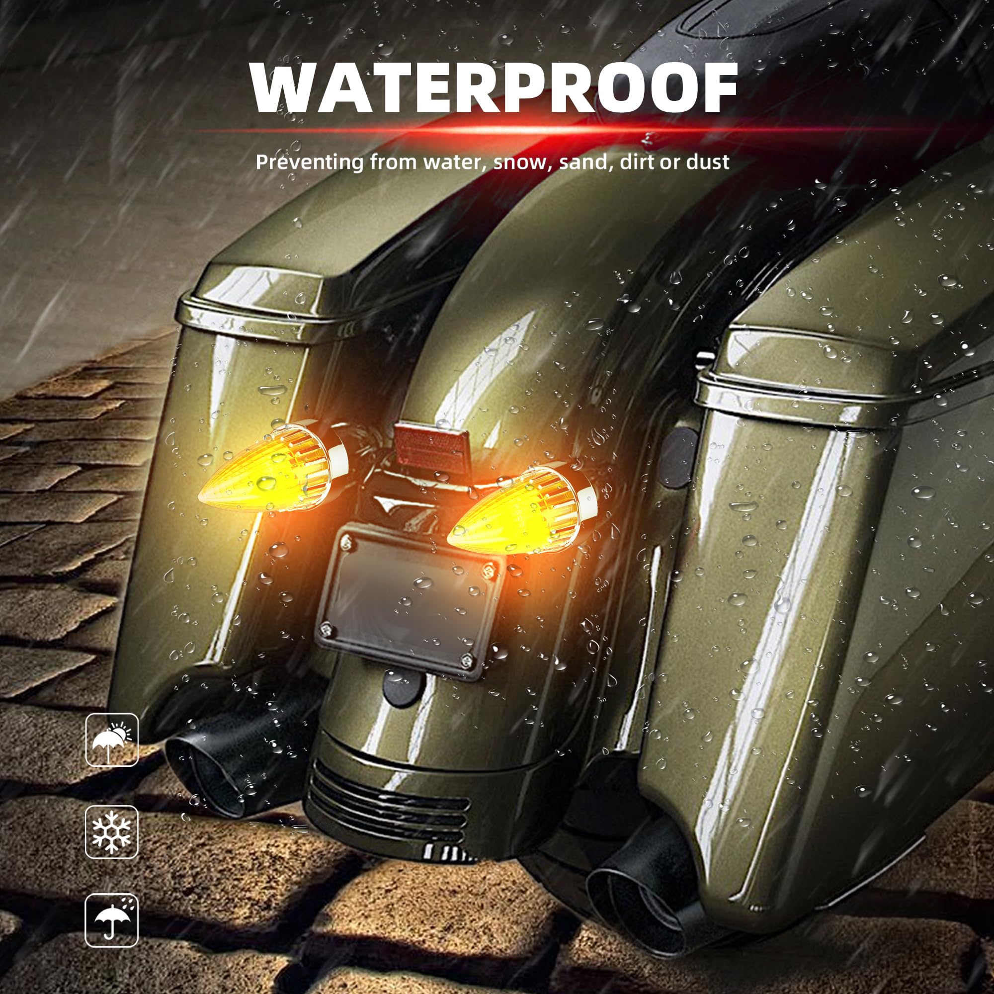 Amazon | FATECIM 2X 2 バレットウィンカーライト スーパーソニック