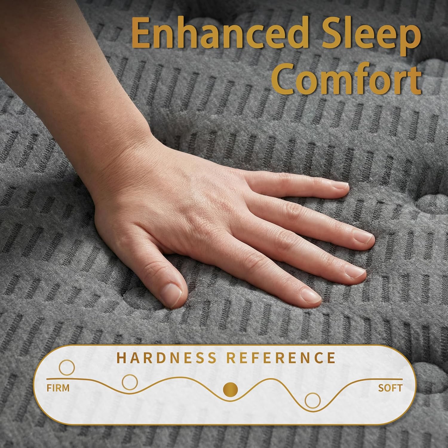 inight King Size Mattress 12 Inch, Hybrid King Mattress in a Box, Gel Memory Foam & Individual Pocket Springs, Edge Support, Medium Firm Feel, Motion Isolation, Pressure Relief, 365-Night Trial - Image 6