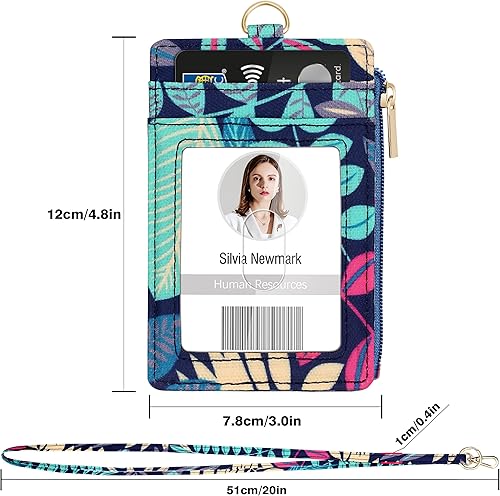 Miniatura 11 de Soporte para tarjetas de identificación con cordón, soporte vertical para tarjetas de identificación de flores con 1 ventana de identificación