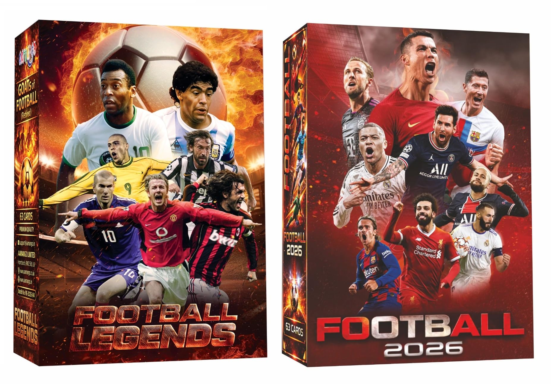 Aamango Football Combo Trump Cards (Legends + Current 2026 Edition)