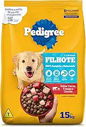 Ração Pedigree Carne Frango e Cereais Cães Filhotes 15 kg
