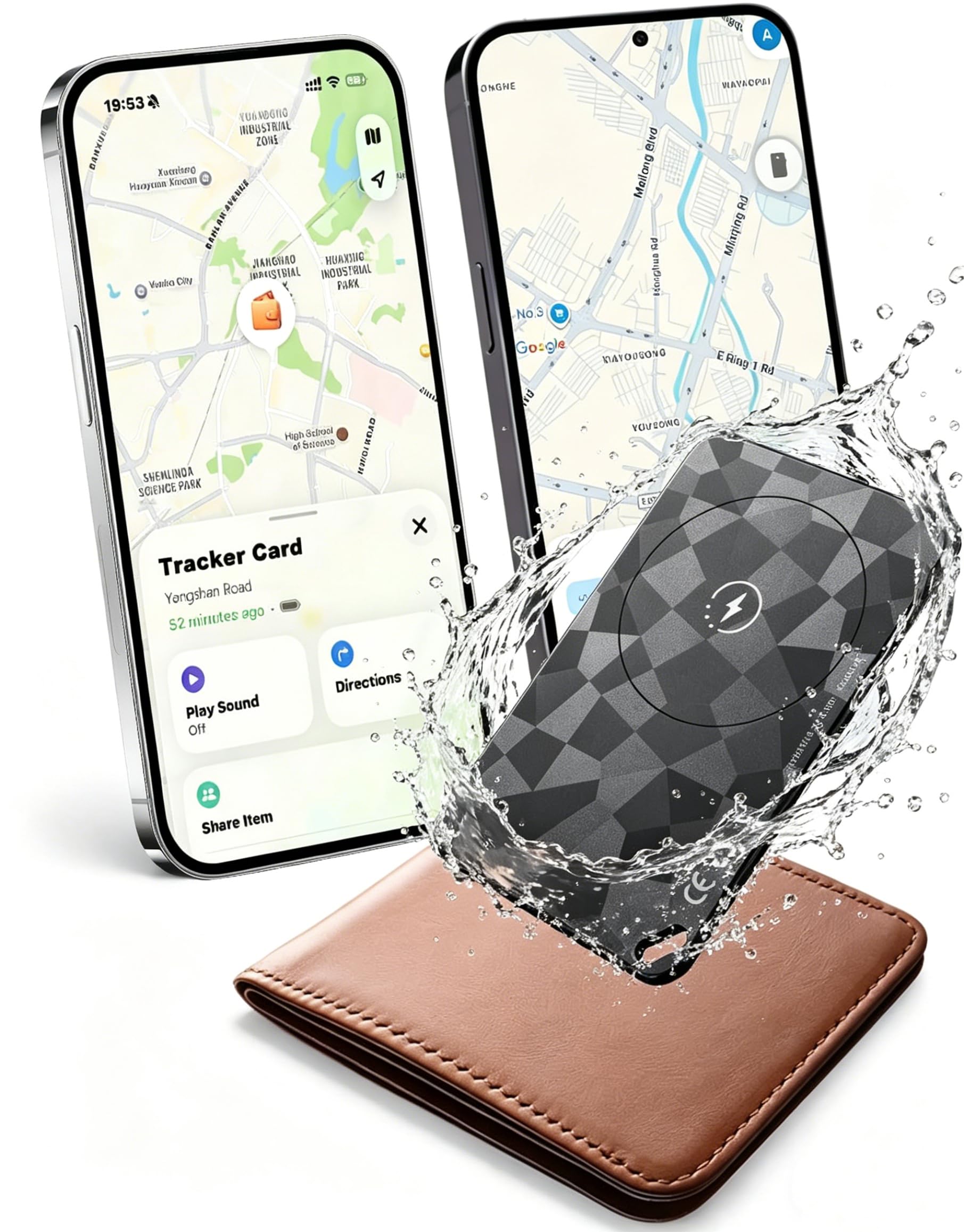 Wallet Tracker Card Compatible with Apple Find My and Google Find Hub, Slim Bluetooth Smart Card, 6-12 Years Battery, GPS Tracking for iOS and Android-picture-23
