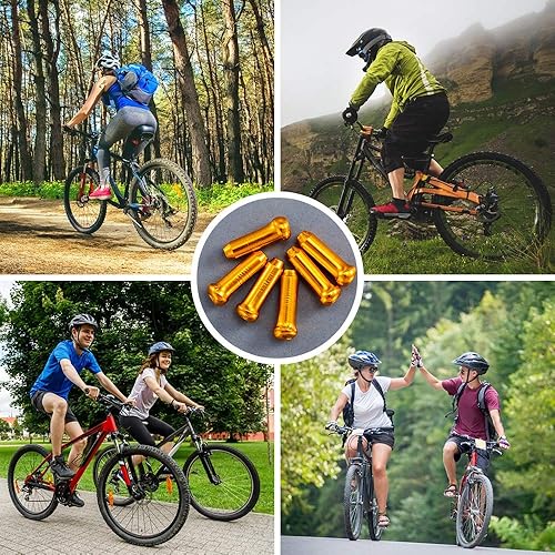 Miniatura 6 de HZJD Tapas de extremo de cable de bicicleta, crimpado de extremo de cable, tapas de cable para aleación de cambio de bicicleta, tapas de extremo de