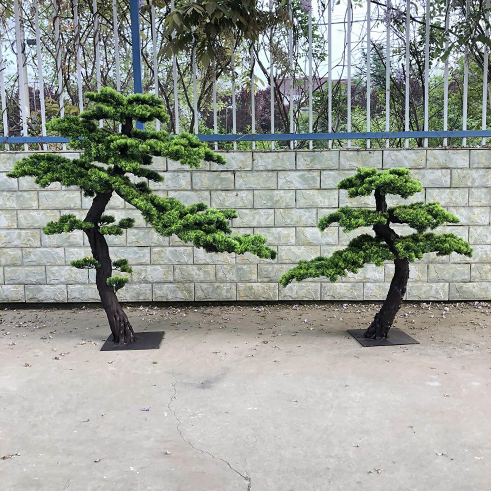 Amazon.de: Knstliche Pflanzen Bonsai Dekoration, Knstliche Bonsai Baum  Podocarpus Baum, Fake Gast-Gru Kiefer Bume fr Haus Tisch Bro  Schlafzimmer Wohnzimmer Dekorationen(1x0.9m)
