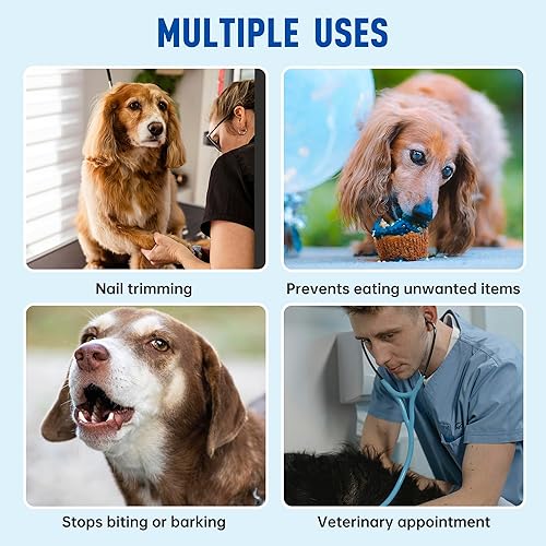 Miniatura 6 de Paw Legend Bozal para perros grandes, medianos y pequeños, bozal suave para perros, protector bucal para evitar ladridos, mordeduras, cubierta bucal