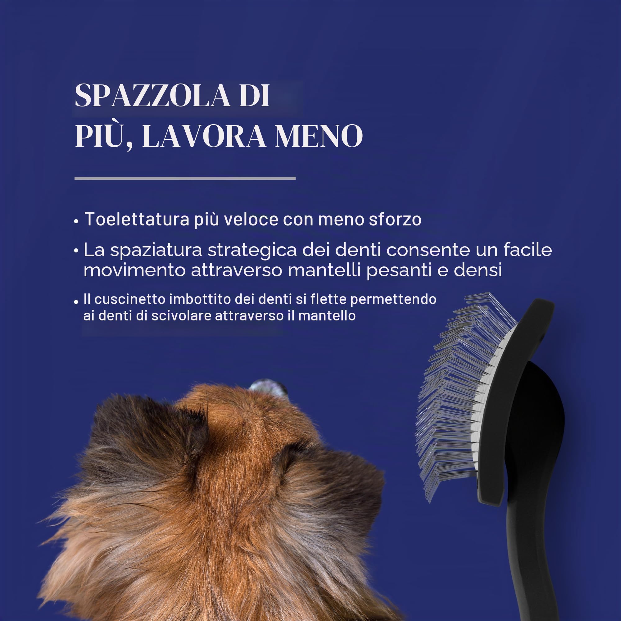 Chris Christensen Baby K Dog Slicker Brush Groom Like a Professional, Fluff Detangle Style, risparmia tempo energia, corallo, piccola