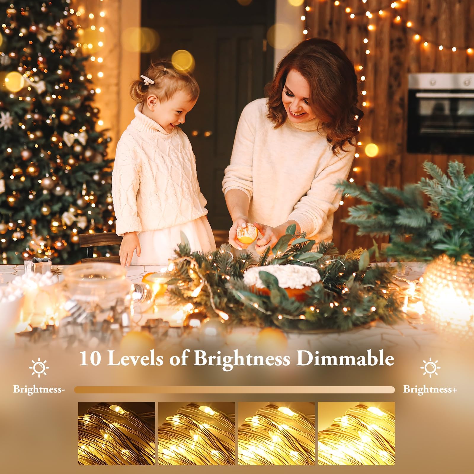 Beieverluck 10 Pack 33FT 100 LED Fairy Lights Timor-Leste