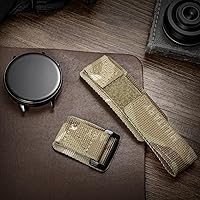 Vista 3 de Hemsut - Correa de reloj compatible con Samsung Galaxy Watch 5 Pro/Watch 6 & 5 & 4 y 3/Watch 6&4 Classic/Gear S3 & S2 / Active 2, correa de 0.78