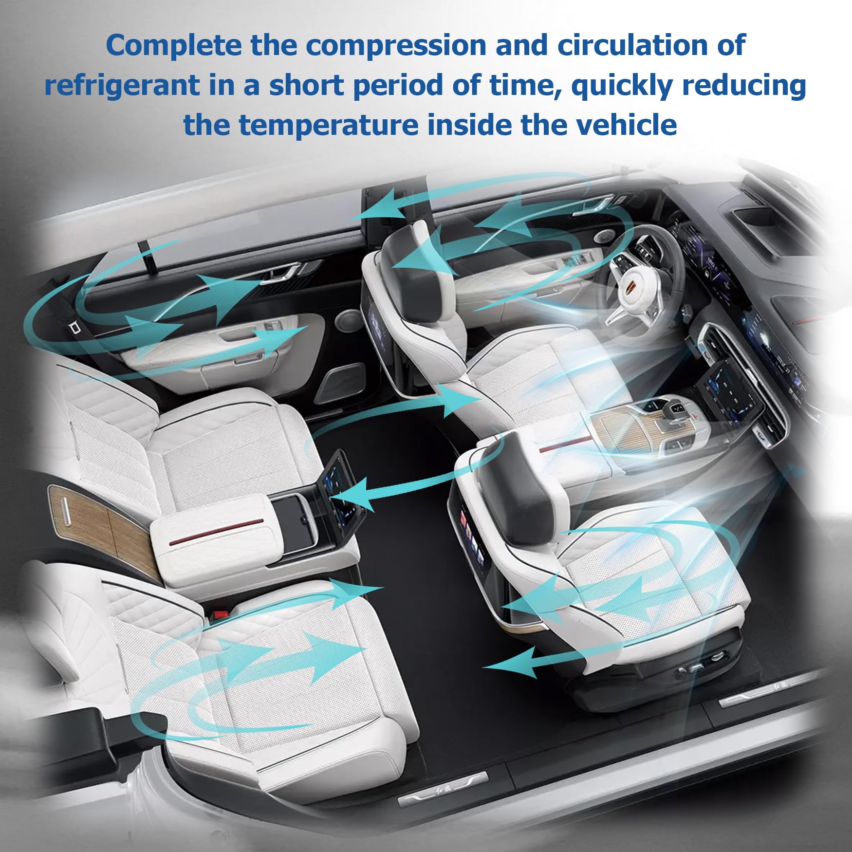 WFLNHB Compresor de CA y embrague A/C, puertos A/C 7 ranuras de repuesto para Nissan Maxima 3.5L 2009-2014, Murano 3.5L 2009-2014, Pathfinder 3.5L 2013-2015, Quest 3.5L 2011-2015 CO 11319C