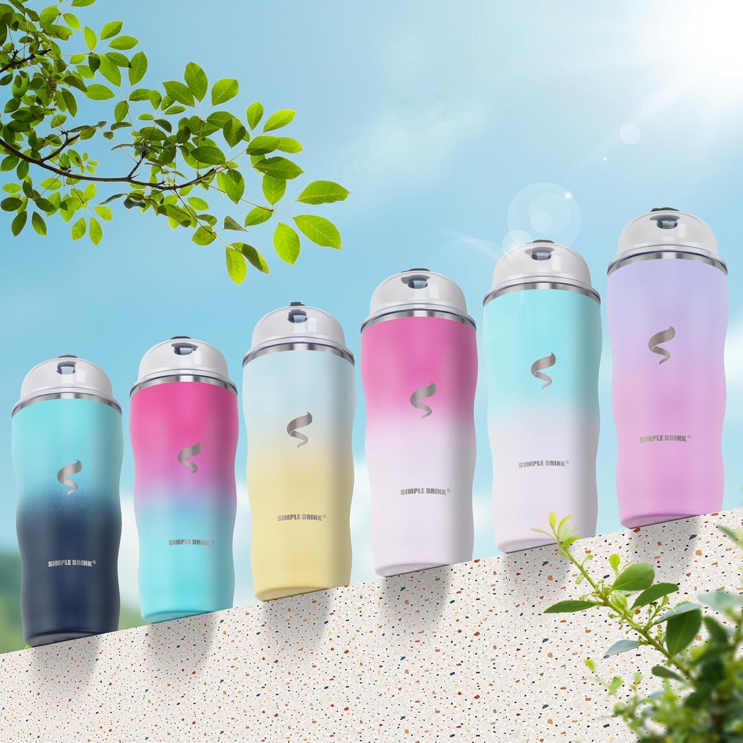 20Oz Insulated Tumbler With Straw And Lid,Stainless Steel Coffee Cup, Double Wall Vacuum Travel Mug,Spill proof Iced Coffee Tumbler, Mom tumbler, White Red Tumbler - Image 7