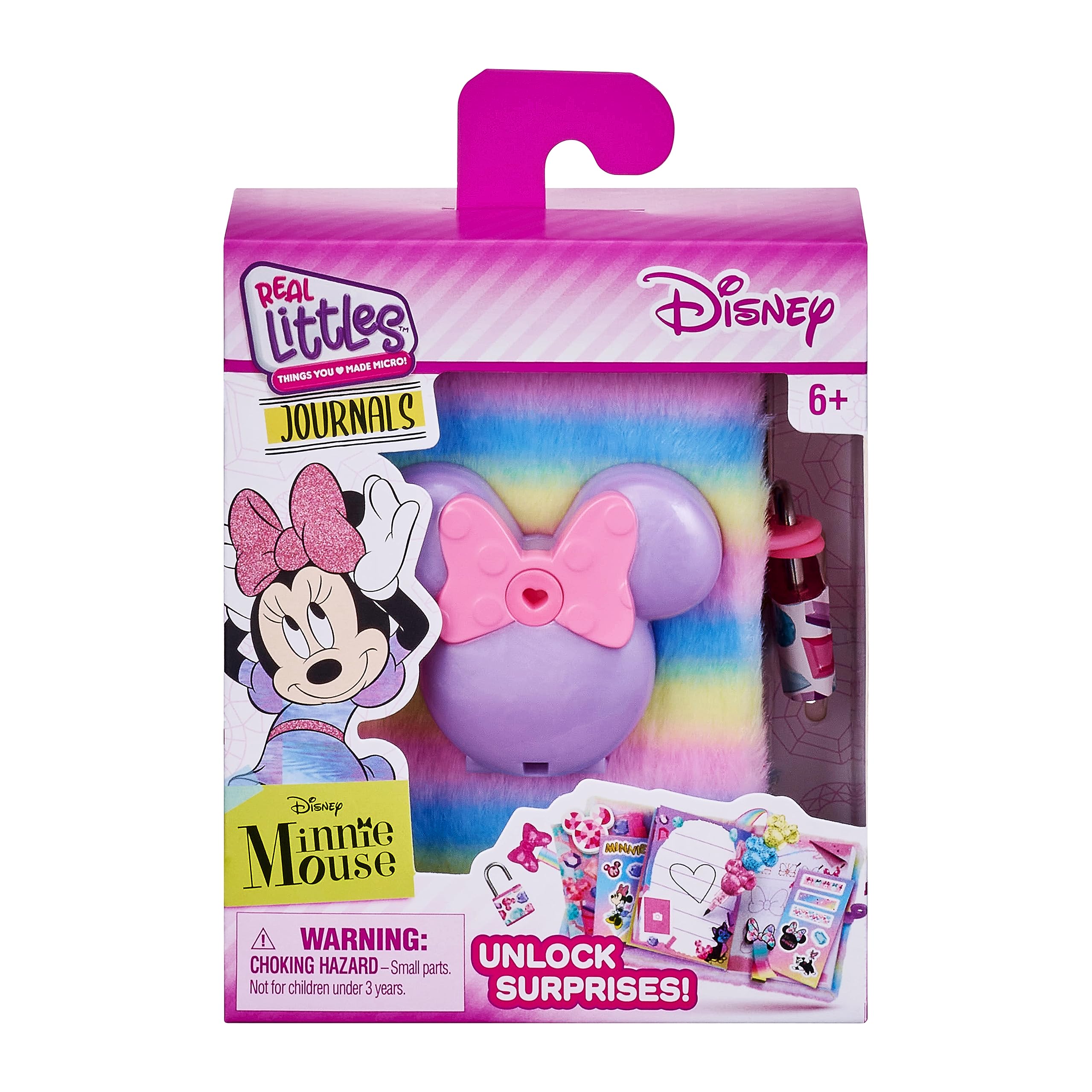 Cefa Toys Real Littes Journalier Disney. Comprend 1 cadenas, 1 clé, 1 mousqueton, 6 mini accessoires de papeterie. Convient aux enfants à partir de 6 ans.