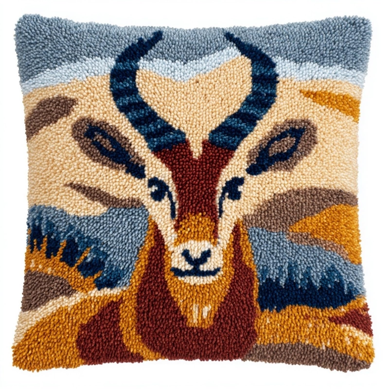 AxiangziK Latch Hook Cushion Kits for Adults,Antelope