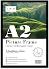 Almost Frameless A2 Black Picture Frame, Fits A2 (42 x 59.4cm - 16.5 x 23.4in) Poster, Photo, or Print. Portrait and Horizontal Wall Hooks