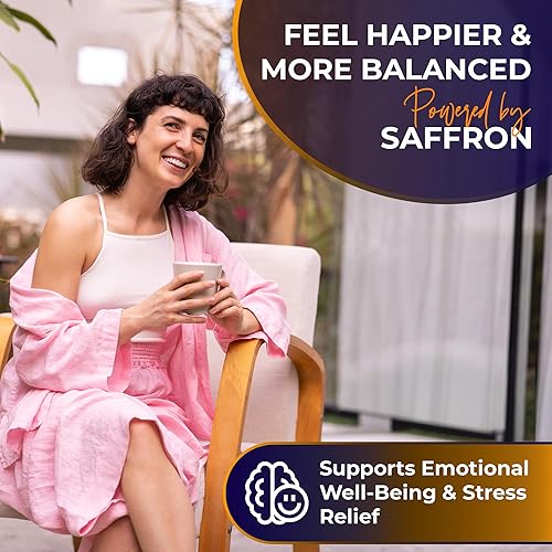 Miniatura 3 de Imanu Suplementos de azafrán  Extracto de azafrán puro 88.5 mg  Apoyo al estado de ánimo, enfoque y visión  Cápsulas de azafrán vegano natural, sin