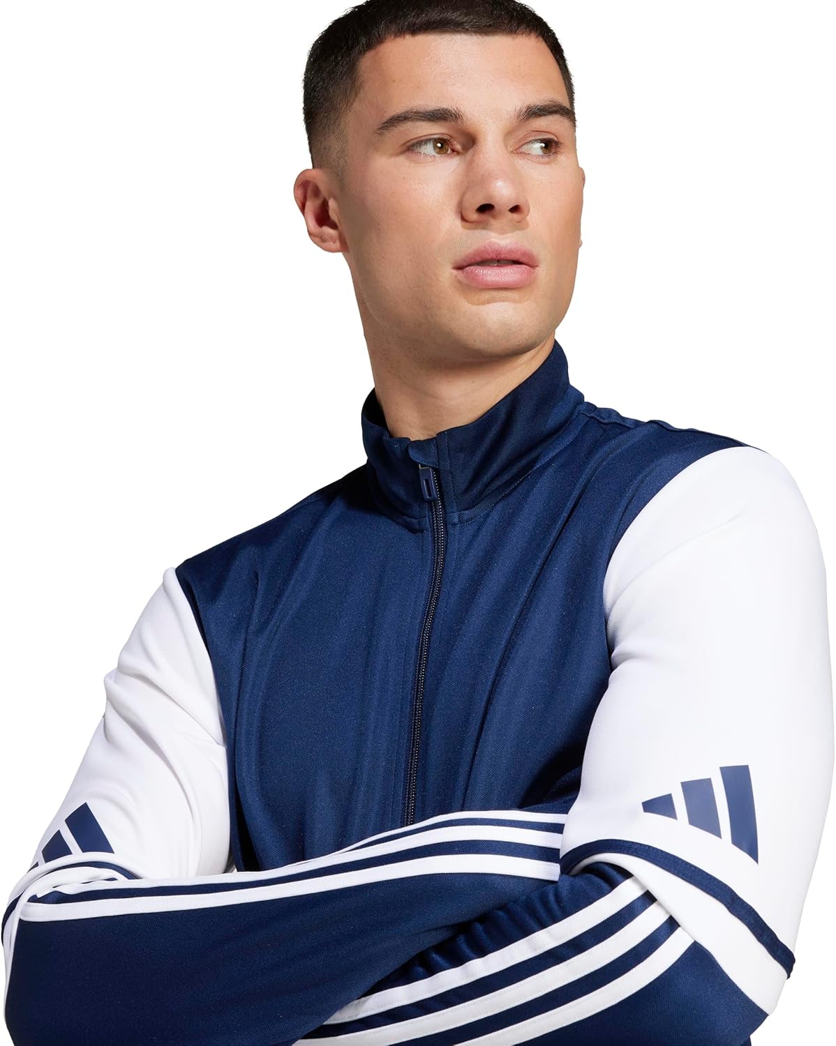 Adidas Men's 3-Stripes Knit Tennis Jacket Outerwear Jacket