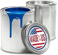 StockYourHome 1 Quart Empty Metal Paint Cans with Lids (2 Pack) - USA-Made for Storage, Crafts, Mixing & Touch-Ups